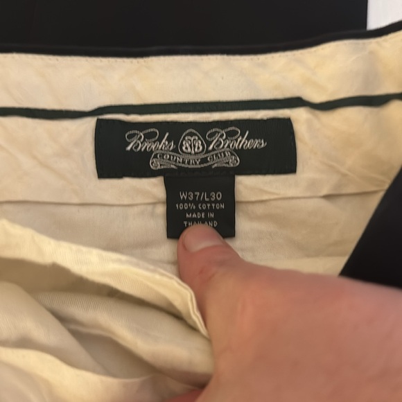 Men’s black Brooks Brothers Chino’s size 37/30 - Picture 3 of 3